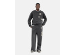 Sweat col rond avec print devant black washed