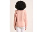 Pull à col V en mohairs et Alpaga