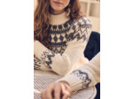 Pull col montant unisexe en laine TEMERAIRE