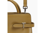 Sac à main moyen modèle Emie en cuir lisse et nubuck