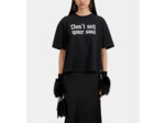 T-Shirt Manches Courtes Avec Print black