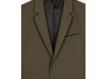Veste de costume droite classique 2 boutons kaki