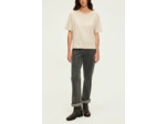 T-shirt manches courtes en lin doré - AMINA