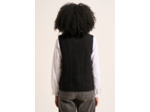 Pull sans manches à col rond et jeu de points