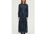 Robe longue à rayures en lurex - LOLLIA