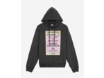 Sweat a capuche avec print devant black washed