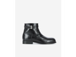 Bottines Avec Boucle En Cuir Noir black