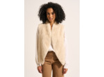 Gilet sans manches en fausse fourrure effet vison