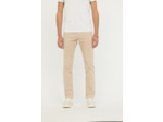 Pantalon straight fit, taille haute, jambe droite