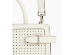 Sac à main moyen modèle Emilie en cuir caviar perforé
