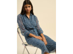 Robe chemise imprimée et longue