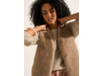 Gilet sans manches en fausse fourrure