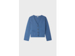 Gilet bleu chiné à col V - JOZIE