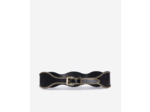 Ceinture en cuir avec chaîne black
