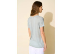 Tee-shirt oversize col V