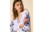 Top brodé 100% coton