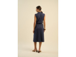 Robe chemise avec lien à nouer