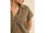 Blouse en lin Col V