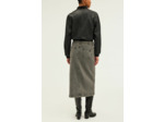 Jupe midi en denim anthracite - CLAUDIA