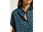 Chemise imprimée en coton à manches courtes