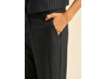 Pantalon de tailleur à rayures