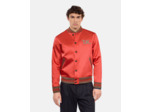 Blouson Rouge Satiné Avec Patchs rubis