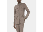 Chemise Longue À Carreaux beige-brown