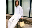 Sac seau Louise en cuir grainé
