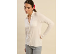 T-shirt col chemise manches longues