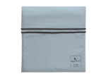 HOUSSE DE COUETTE | Pure White Percale Lavée - Blue - Finition Black