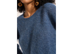 Pull col rond à détails brillants