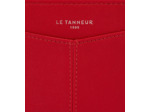 Porte monnaie zippé avec porte cartes amovible Charlotte en cuir lisse