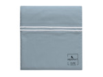 HOUSSE DE COUETTE | Pure White Percale Lavée - Blue - Finition White