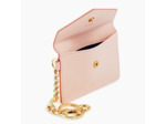 Porte cartes avec mousqueton Emilie en cuir monogramme
