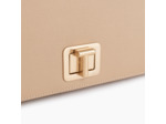 Pochette tout en un avec bandoulière amovible Eva en cuir grain caviar