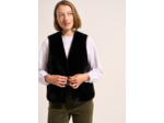 Gilet sans manches en fausse fourrure