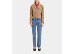 Blouson Cuir Suede beige