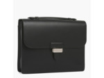 Serviette 13 slim 1 soufflet Louis en cuir lisse