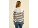 Pull marinière à manches 3/4