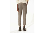 Pantalon droit carreaux sisal