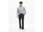 Sweat a capuche avec broderie devant light grey melange_01
