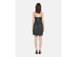 Robe Courte Noire En Cuir black
