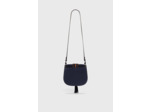 Besace en cuir velours - CAMILLE