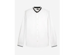 Chemise a manches longues col officier white