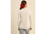T-shirt col chemise manches longues
