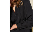 Blouse satiné à col tunisien