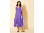 Robe midi à col V