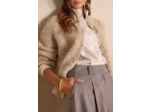 Gilet en mohair et laine BECKY