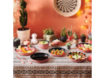 Assiette 25cm noir terracotta Vicky