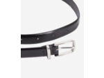 Ceinture En Cuir Glacé Noir black